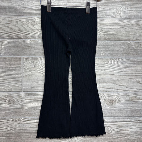 Ribbed Flare Pants Lettuce Trim 4T