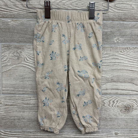 LS Bodysuit Eyelet Ruffle & Textured Pants Flowers 12M
