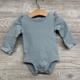 LS Bodysuit Eyelet Ruffle & Textured Pants Flowers 12M