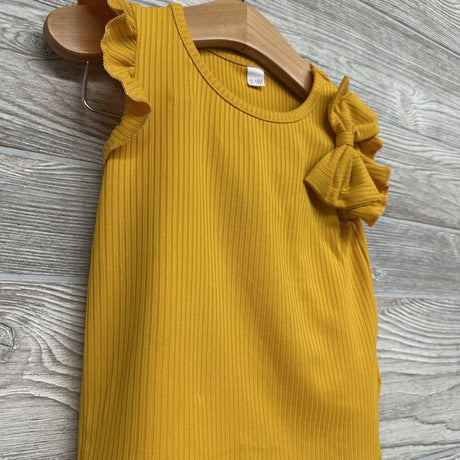 Flutter Sleeve Ribbed Shirt & Paperbag Shorts Flowers 12-18M