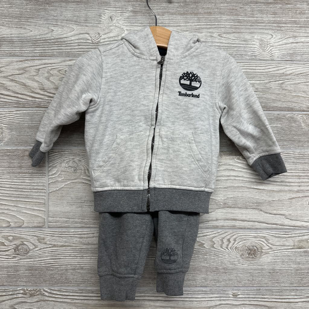 Full Zip Hoodie & Jogger Sweatpants Logo 12M