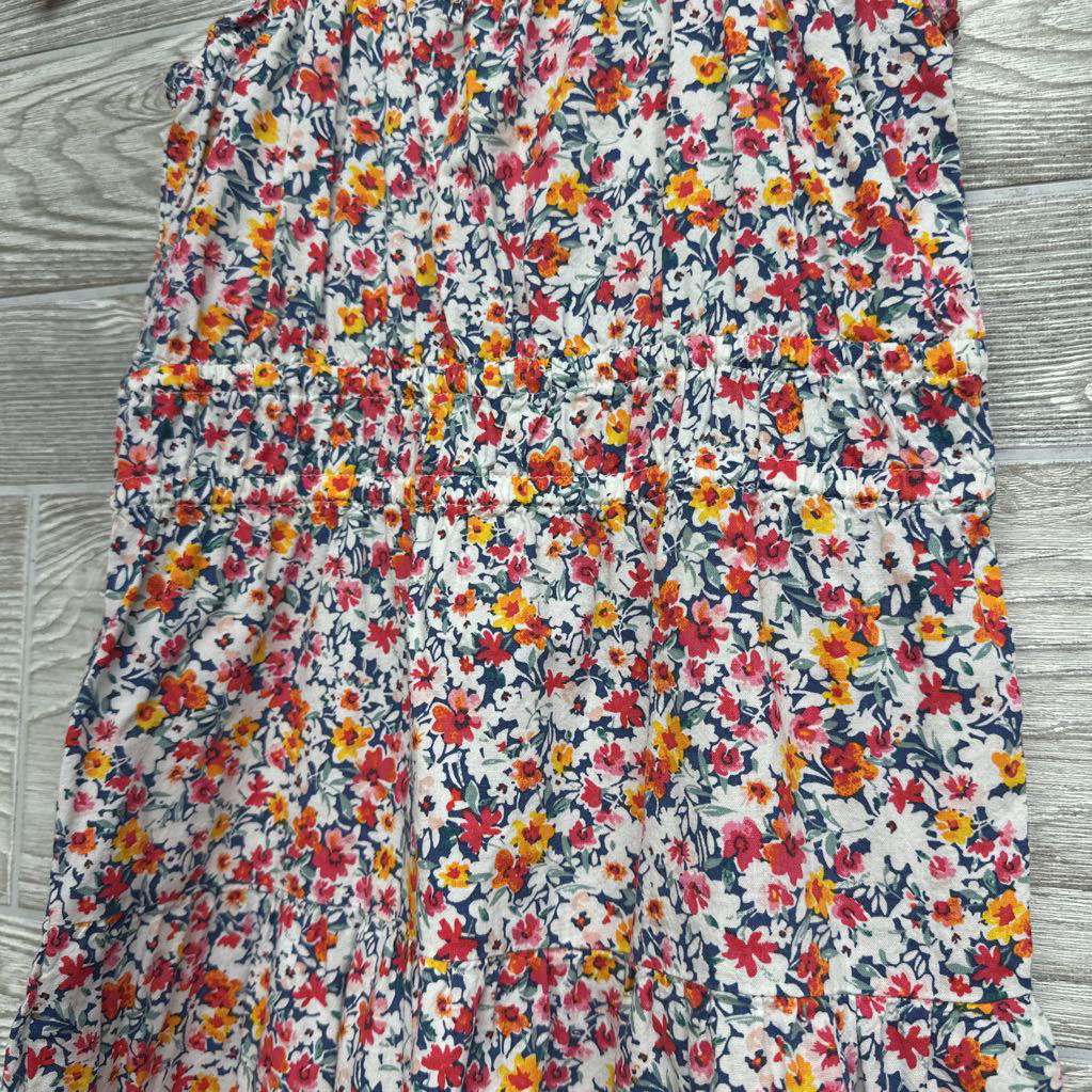 Tank Tiered Dress Flowers Bow 6-7