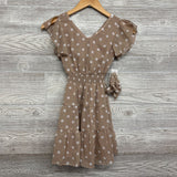 NEW Futter Sleeve Sheer Dress & Scrunchie Dots 7