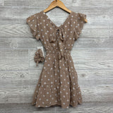 NEW Futter Sleeve Sheer Dress & Scrunchie Dots 7