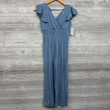 NEW Flutter Sleeve Smocked Jumpsuit Printed 8