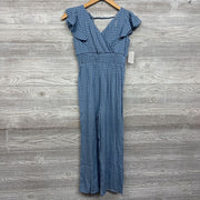 NEW Flutter Sleeve Smocked Jumpsuit Printed 8