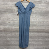 NEW Flutter Sleeve Smocked Jumpsuit Printed 8