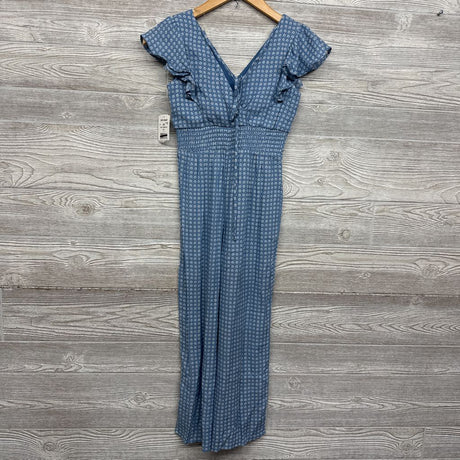 NEW Flutter Sleeve Smocked Jumpsuit Printed 8