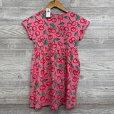 NEW Dress Cuffed Sleeves Cherries 8