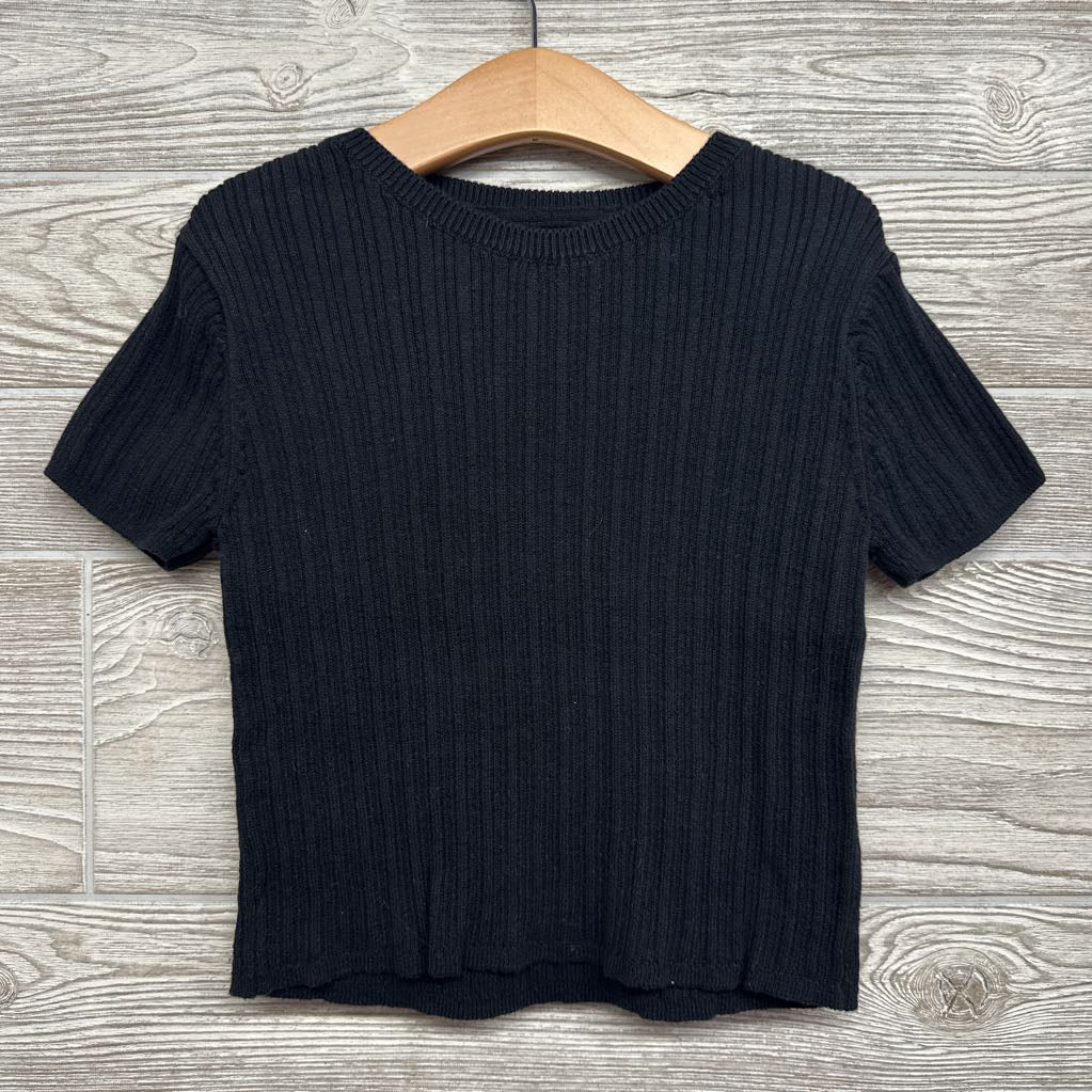 Ribbed Knit Sweater Shirt 7-8