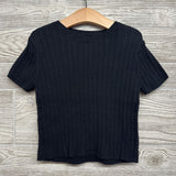Ribbed Knit Sweater Shirt 7-8