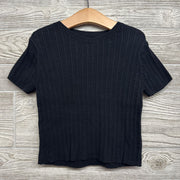 Ribbed Knit Sweater Shirt 7-8