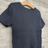 Ribbed Knit Sweater Shirt 7-8