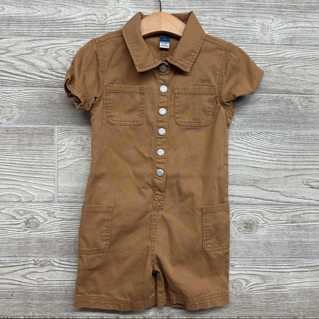 Button Up Utility Romper 5T