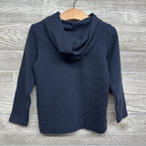 LS Waffle Knit Henley Shirt W/ Hood 4T