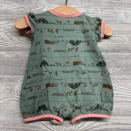 Romper Horses Chest Pocket 3M