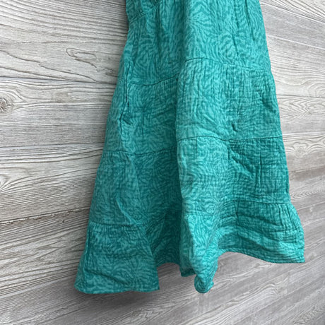 NEW Flutter Sleeve Mini Dress Aqua Print Small