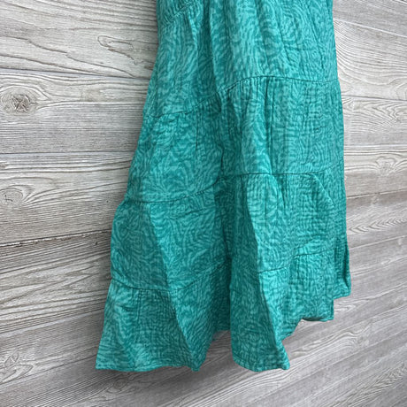 NEW Flutter Sleeve Mini Dress Aqua Print XL
