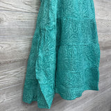 NEW Flutter Sleeve Mini Dress Aqua Print XXL