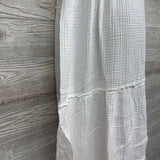 NEW Tie Strap Tiered Maxi Dress Large