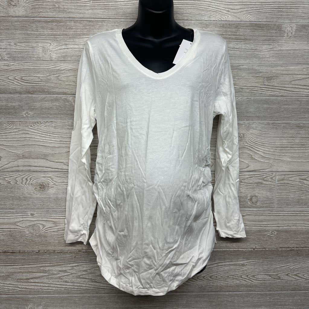 NEW LS Ruched Shirt Large
