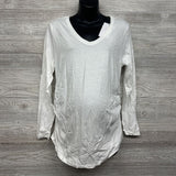 NEW LS Ruched Shirt Large