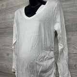 NEW LS Ruched Shirt Large