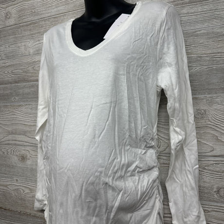 NEW LS Ruched Shirt Large