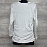 NEW LS Ruched Shirt Large