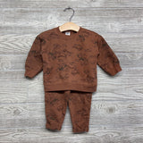Crewneck & French Terry Pants Dinosaurs 12M