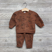 Crewneck & French Terry Pants Dinosaurs 12M