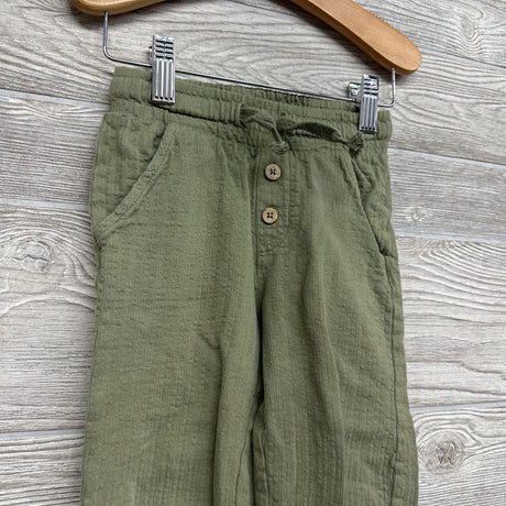 Organic Textured Drawstring Pants 3-4