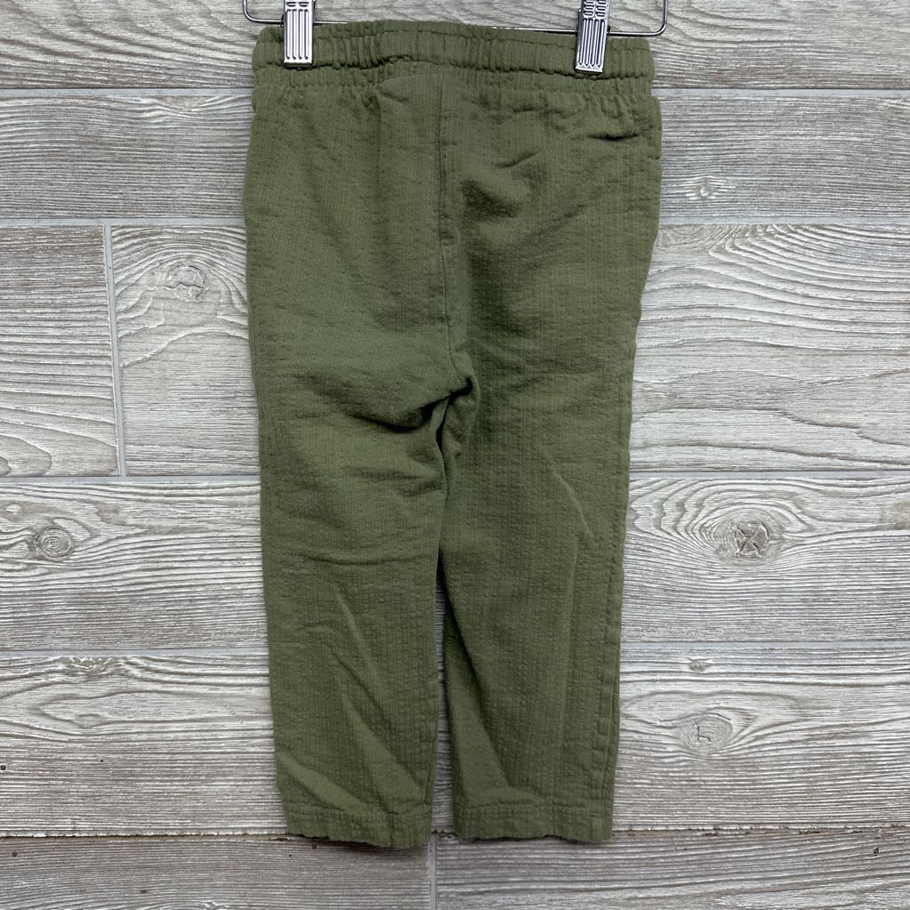 Organic Textured Drawstring Pants 3-4