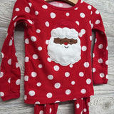 2 Pc LS PJs Dots Santa 3T