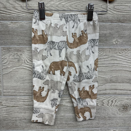 Bodysuit & Pants Elephants Zebras 6-9M