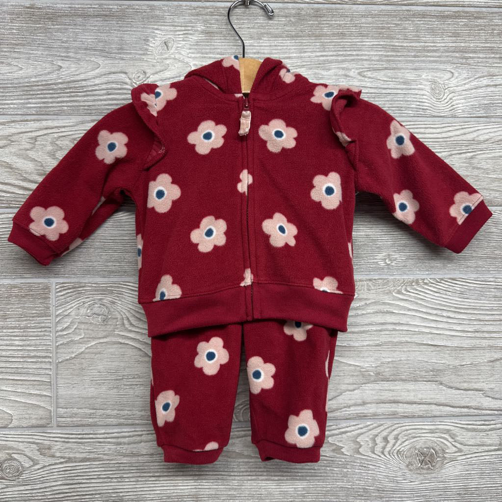 Full Zip Fleece Jacket & Pants Flowers 3M