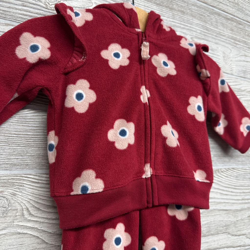 Full Zip Fleece Jacket & Pants Flowers 3M