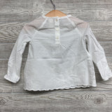 LS Pleated Eyelet Shirt 24M