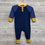LS Ribbed Henley Outfit 6-9M