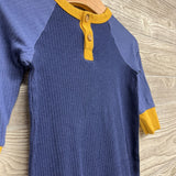 LS Ribbed Henley Outfit 6-9M