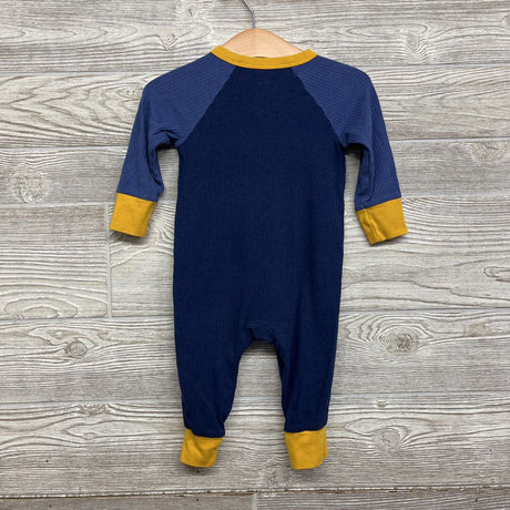LS Ribbed Henley Outfit 6-9M