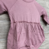 NEW LS Bamboo Skirted Bodysuit 0-3M