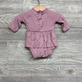 NEW LS Bamboo Skirted Bodysuit 0-3M