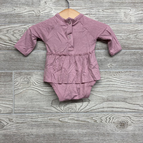 NEW LS Bamboo Skirted Bodysuit 0-3M