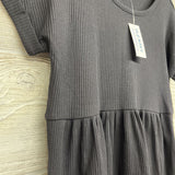 NEW Ribbed Dress Cuffed Sleeves 8