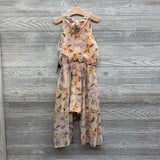 NEW Flowey Sheer Halter Dress Flowers 7