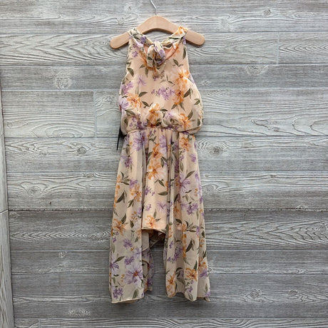 NEW Flowey Sheer Halter Dress Flowers 7