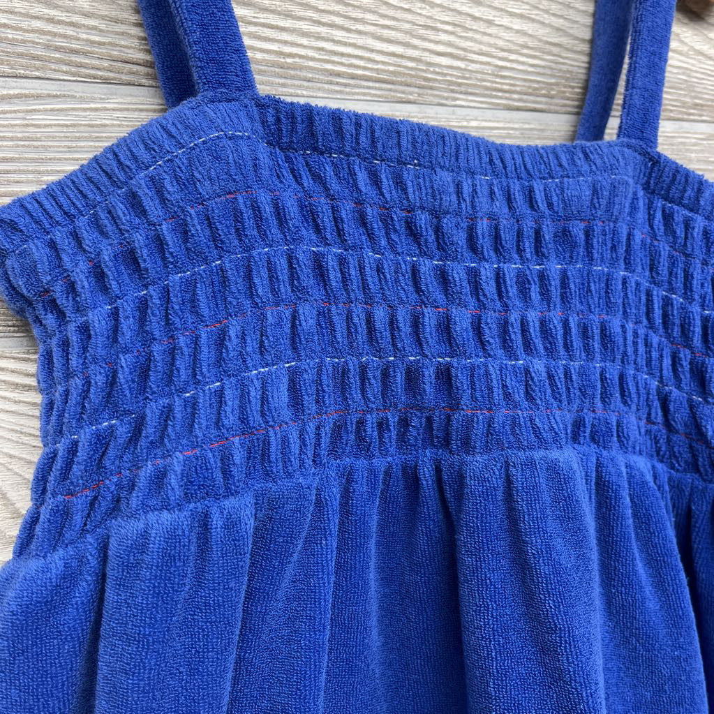 Tan Terry Smocked Swim Cover Up 6-7