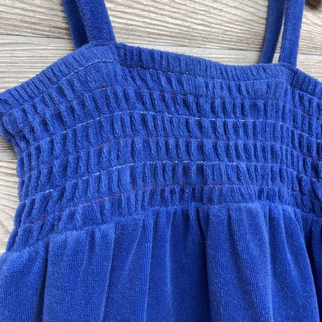 Tan Terry Smocked Swim Cover Up 6-7