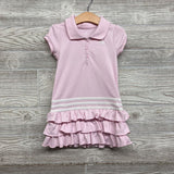 Mesh Ruffle Polo Dress 4T